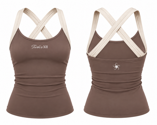 TwelveXII Sculpt Tank in Teddy Brown, product view