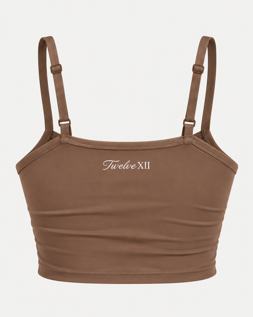 TwelveXII Sculpt Bra in Teddy Brown, back view